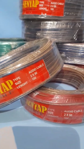 KABEL LISTRIK TRANSPARAN KABEL SERABUT PER ROL 2X80 100M MERK SENYAP