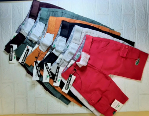 New Cargo Short 6 Pocket For Kids (KSTLACO1) Overruns 100% Cotton