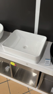 LASIO Square Ceramic Console Basin LUX 324 | Basin Sinki Besen Tandas