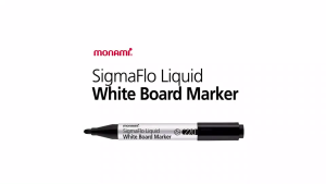 ปากกาไวท์บอร์ด WhiteBoard Monami SigmaFlo Liquid Marker รุ่น 220 หัวกลม แบบเซต 4 แท่ง / แบบเซต 3 แท่ง + แปรงลบ