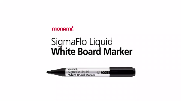 ปากกาไวท์บอร์ด WhiteBoard Monami SigmaFlo Liquid Marker รุ่น 220 หัวกลม ...