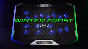 NYK NEMESIS Coolingpad 8 Fan RGB WINTER FROST X5 PRO