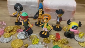 Tặng Dụng cụ đào Bộ Đồ chơi giáo dục STEAM đào thạch cao Khảo Cổ Khai quật kho báu hải tặc Luffy One Piece.