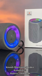 KISONLI Speaker Bluetooth Portable Q23 With RGB Light 1800mAh Ultra Strong Bass