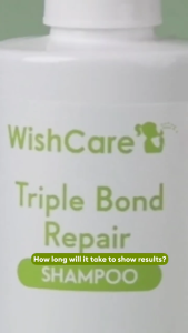 WishCare Triple Bond Repair Shampoo for Dry & Frizzy Hair - 5% AminoPeptide Complex & PCA - 250ml