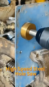 ดอกสว่าน โฮลซอเจาะเหล็ก เจาะสแตนชุปไทเนี่ยม อลูมิเนียม 5ชิ้น HSS Hole Saw ขนาด 16-30 mm ฟันละเอียด คม ทน เจาะง่าย เจาะแผ่นเหล็ก อลูมิเนียม สแตนเลส