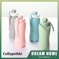 600ml Collapsible Folding Water Bottles for Sports Tumbler, Leak Proof Reusable Silicone Foldable Lightweight Water Bottle for Outdoor,Travel,Gym,Hiking,Cycling,Camping. 