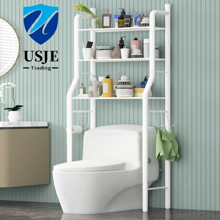Toilet shelving Floortoceiling bathroom shelf Toilet toilet slit