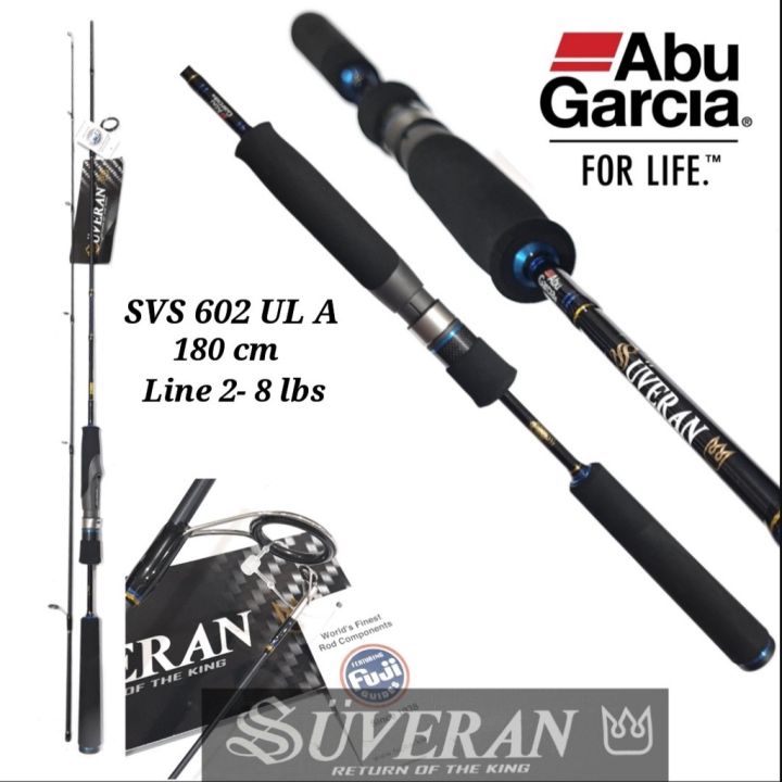 joran UL abu garcia suveran SVS602ULA -8 lbs Joran Panjang 180Cm