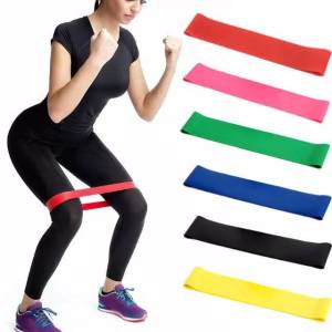 Isi 5 Karet Latihan kekuatan elastic Resistance Mini Loop Band fitness exercise