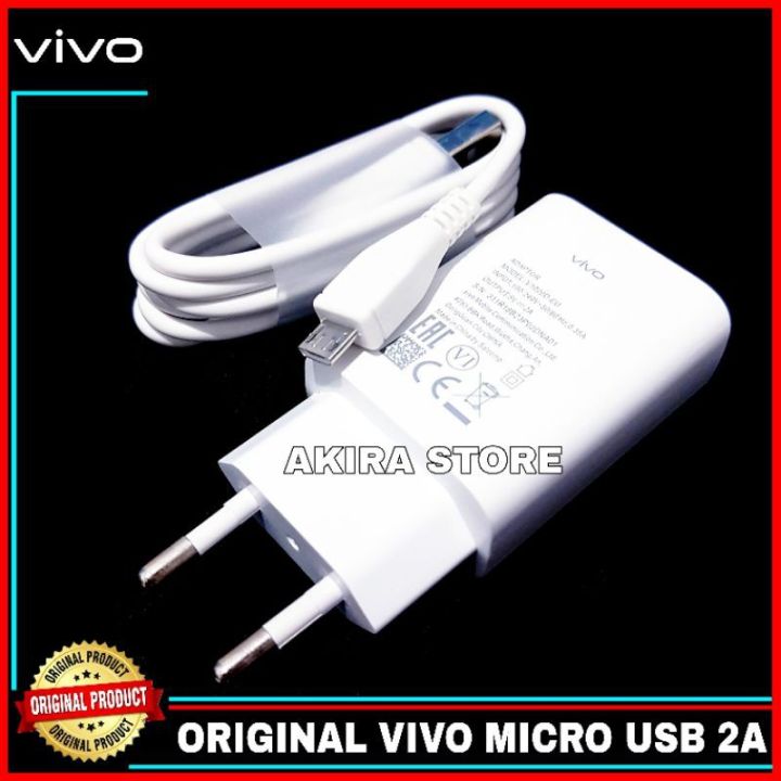Charger Vivo Y12 Y15 Y66 Original 100% Micro USB 10 Watt 2A