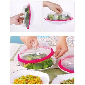(BISA COD) Food Cover Vacum Penutup Mangkok Piring Silikon Tudung Saji Makanan