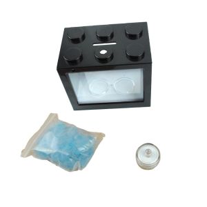 Aquarium Tempat Perawatan Ikan Akuarium Mini Lego Block LED TOPINCN E4