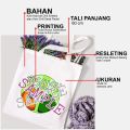 Tas Tote Bag koya zzz America Drill Resleting Totebag. 