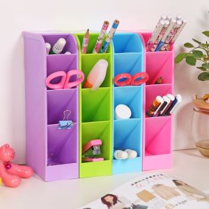 (BISA COD)Rak Laci Mini Plastik 4 Sekat Rak Meja 4 Slot Tempat Pulpen Pensil Organizer Box Serbaguna