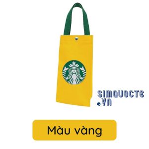 Túi đựng bình nước ly giữ nhiệt chống nước vải canvas vải bố