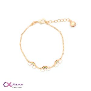 Collexion Rainbow Of Hope Gelang Anak Lapis Emas Gold Plated CX36210002G