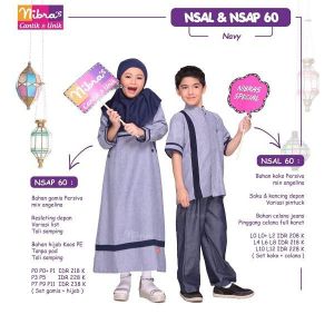 SARIMBIT BAJU COUPLE NIBRAS 60 060 NAVY