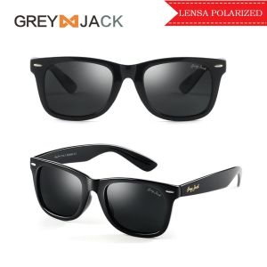 Grey Jack Kacamata Hitam Sunglasses Polarized Style Kotak Simple Fashion Wanita dan Pria Terbaru 2104