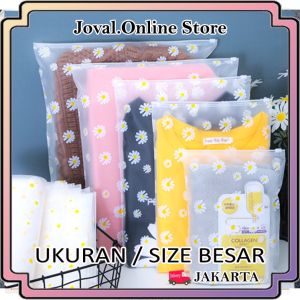 ZIPLOCK ORGANIZER BAG / ZIPLOCK TRAVEL BAG MOTIF DAISY / ZIPLOCK STORAGE BAG