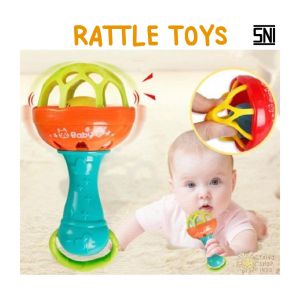TAIYO Mainan Anak Bayi Baby Rattle Toys Stick Krincingan Kerincingan Gigitan