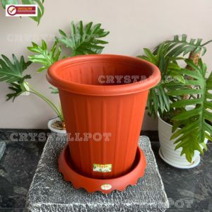 POT BUNGA TANAMAN TINGGI YPT 25 YOGAP BAHAN TEBAL + TATAKAN BAWAH