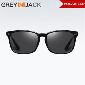 Grey Jack Sunglasses Kacamata Hitam Polarized Anti UV Style Kotak Simple Fashion Pria dan Wanita Terbaru 637