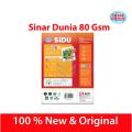 Kertas HVS Sinar Dunia A4 80 Gsm / HVS Sidu A4 80 Gram / Kertas Sidu A4 80gsm Kertas HVS Putih Print. 
