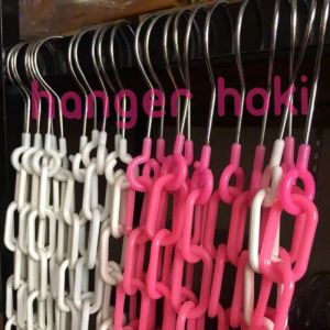 Rantai plastik TEBAL warna pink dan putih