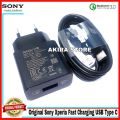 Charger Sony Xperia XZ2 XZ2 Premium Original 100% Fast Charging Type C. 