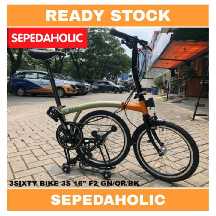 Sepeda Lipat TRIFOLD 3SIXTY SIXTY M3 16 Inch ORIGINAL SNI GARANSI RESMI  Lazada Indonesia