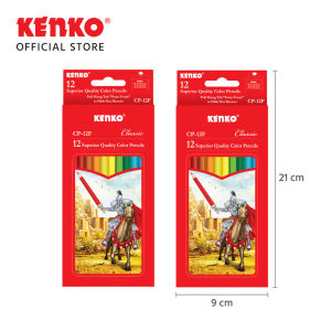SOS Pensil Warna KENKO 12 Warna CP-12F Panjang /Pensil Mewarnai