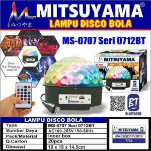 Lampu Led RGB Disco Besar + Speaker Bluetooth Mitsuyama