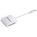 Transcend (TS-RDA2W) Lightning Card Reader Slot SD/MicroSD for iPhone. 