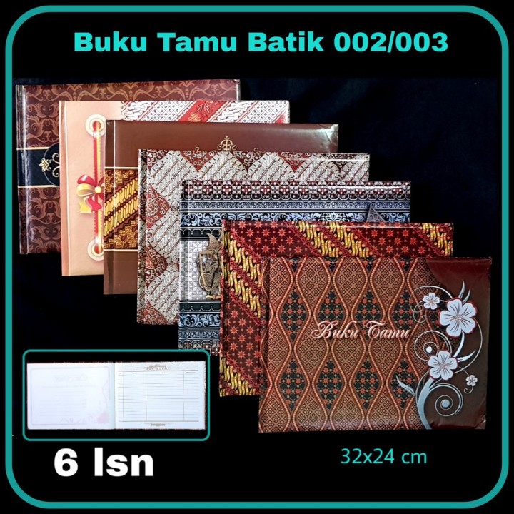 SOS Buku Tamu Batik / Buku Tamu / Buku Undangan | Lazada Indonesia