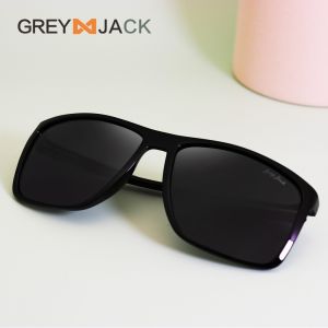 Grey Jack Kacamata Hitam Sunglasses Polarized Design Elegant Dengan Style Kotak TR90 Fashion Pria dan Wanita Terbaru 2207