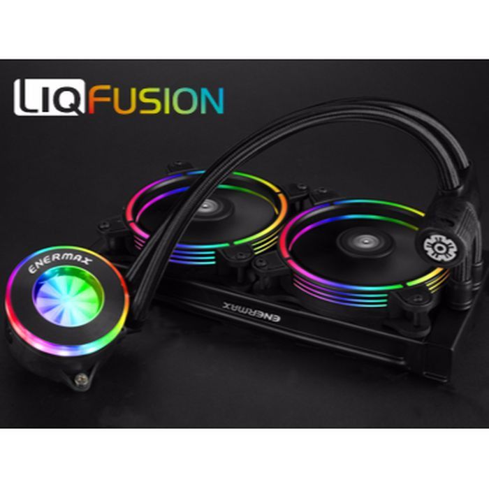 WATER COOLER ENERMAX LIQFUSION 240 RGB Liquid CPU Cooler ELC-LF240-RGB ...