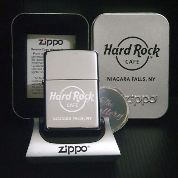 ORIGINAL ZIPPO HARD ROCK CAFE NIAGARA FALLS 2008 - Lazada