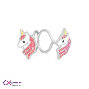 Collexion Glitter Unicorn Ear Stud Anting Anak Lapis Emas Gold Plated