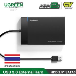 UGREEN USB3.0 to 2.5 Inch SATA External Hard Drive (กล่องใส่ฮาร์ดดิสก์ 2.5 นิ้ว ) 30847 รับประกัน 2ปี