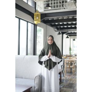 KHIMAR ANTI TEMBEM  ZENITH NIBRAS HIJAB MOSSCREPE JUMBO