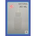BOTOL TETES 30 ML NATURAL - BOTOL PLASTIK 30 ML NAURAL  - BOTOL HDPE 30 ML NATURAL. 