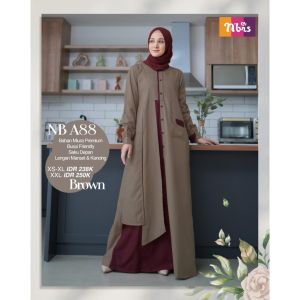 SARIMBIT BAJU COUPLE NSK 088 88 NB A88 BROWN NIBRAS TERBARU