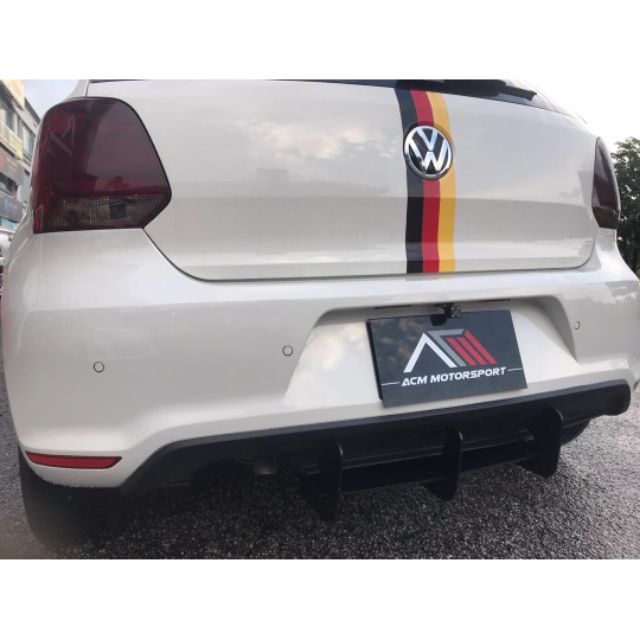 Volkwagen polo GTi rear bumper with diffuser | Lazada