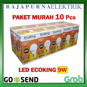 LAMPU LED 9W - 9 watt ECOKING SUPER TERANG - TAHAN LAMA (PAKET 10Pcs)