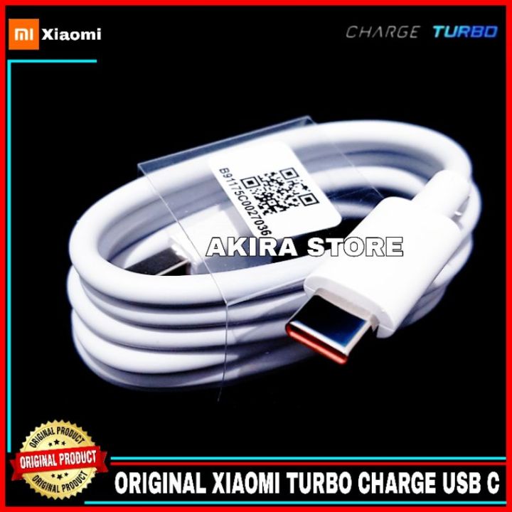 Kabel Data Xiaomi Mi 11 Lite Mi 11 Ultra TURBO CHARGE USB C
