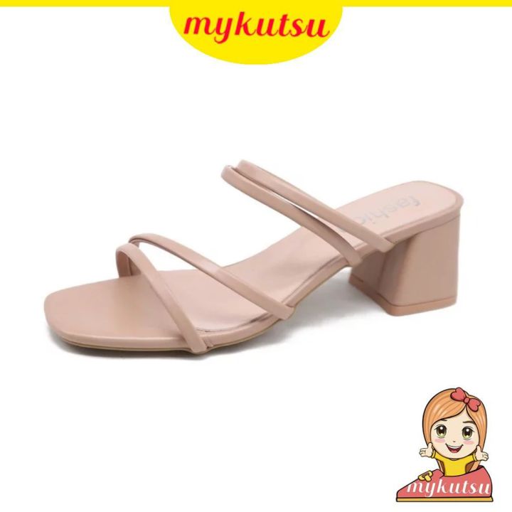 MYKUTSU Dianelle Women Midi Heels (Plus Size 34-45) Lazada
