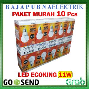 LAMPU LED 11W - 11 watt ECOKING SUPER TERANG - TAHAN LAMA (PAKET 10Pcs)