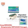 Isi Staples Max No. 3 Original / Refill Stapler no 3 / isi Stepler Hekter Besar Asli Jepang. 