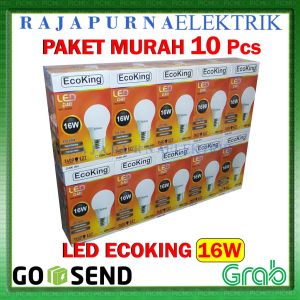 LAMPU LED 16W - 16 watt ECOKING SUPER TERANG - TAHAN LAMA (PAKET 10Pcs)